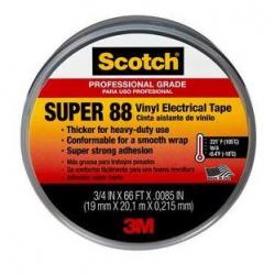 Scotch Super 88 Electrical Tape, 3/4 in. x 66 ft. x 0.0085 in.